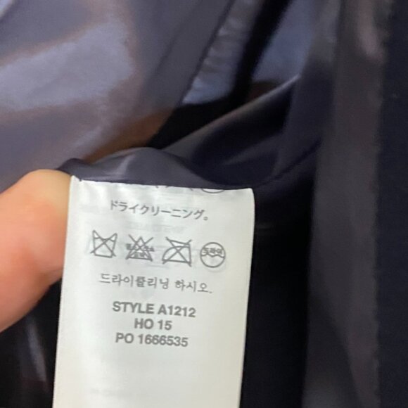 J Crew navy blazer jacket 2 button front NWT 4P lined stretch cotton - Picture 12 of 13